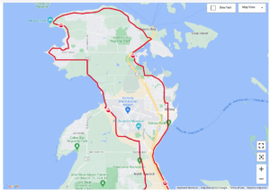 BC Law Enforcement Memorial Ride to Remember Route Map